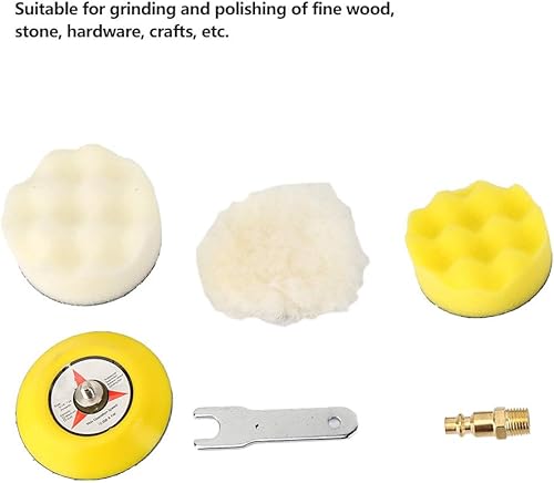 Miniatura 6 de Lijadora de aire orbital aleatoria de 3 pulgadas, amoladora neumática de aire de 2000 rpm, disco de pulido de la máquina pulidora neumática para