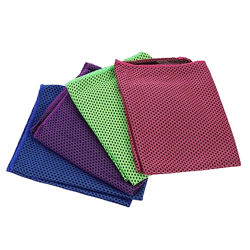 Cooling Towels for Neck 4Pcs Sports Cooling Towels for Workout Gym Yoga Running Cycling Summer Travel