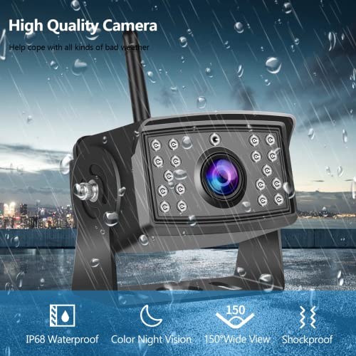 Hodozzy Digital Wireless Reversing Camera -7 Inch IPS Monitor AHD 2 Cameras Video Recording with SD Card - Image 4