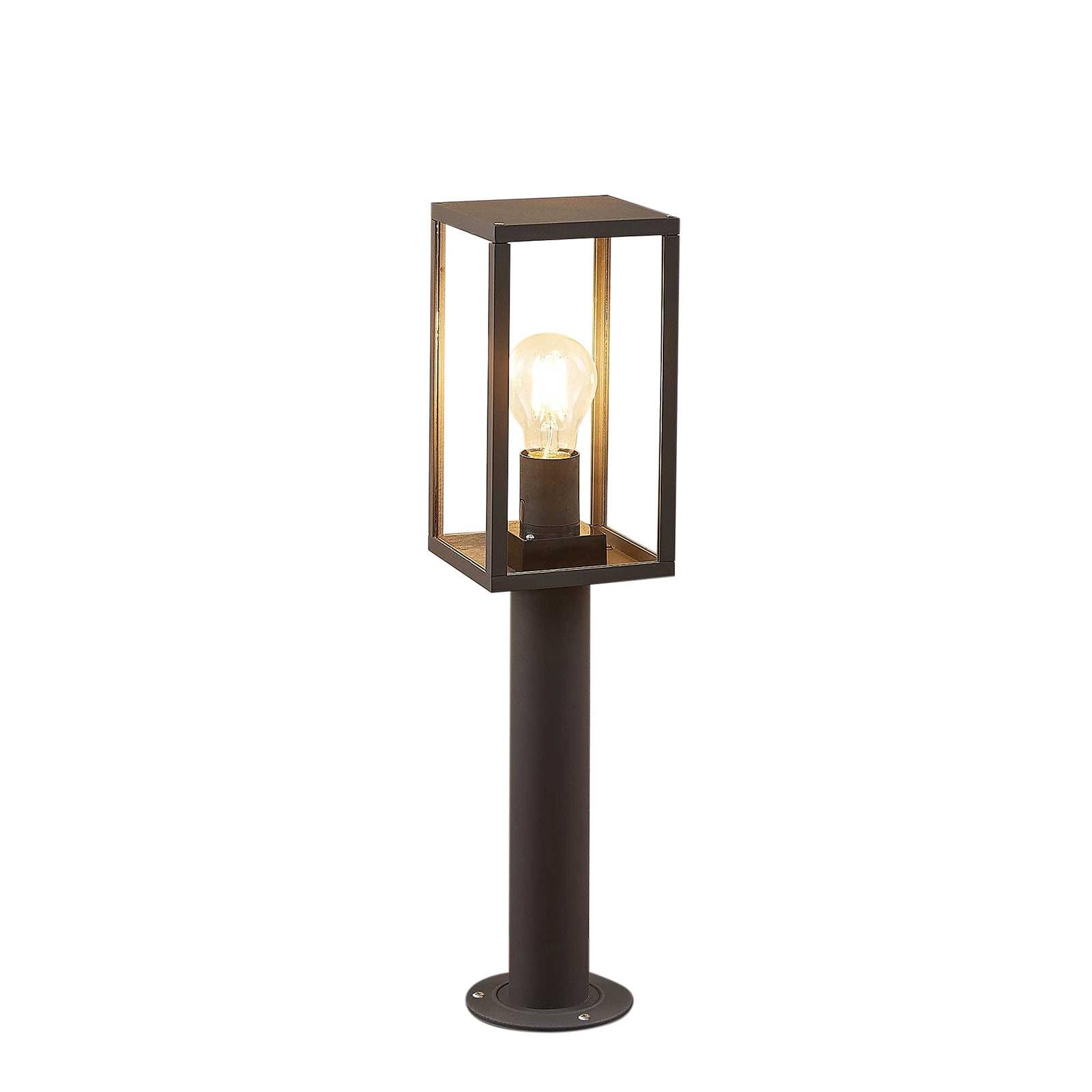Lindby Anthracite Outdoor Lights Filimon Dimmable (Modern) In Black Made Of Aluminium (1 Light Source, E27) From Pillar Garden Path Bollard Lamp