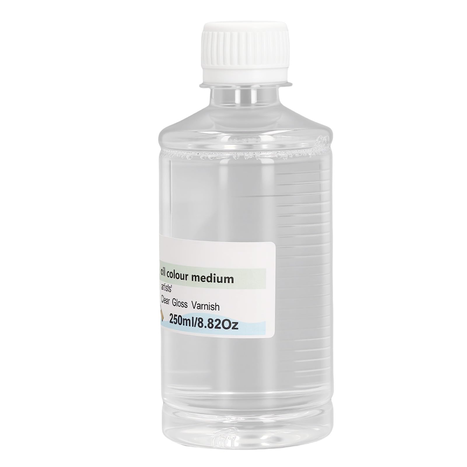Werniks Błyszczący o Pojemności 250 Ml, Przezroczysty Lakier Olejny o Wysokim Połysku, Warstwa Ochronna dla Artystów, Poprawia Efekty Wizualne Dzięki Jednolitemu Kryciu,