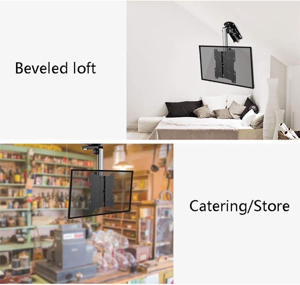 Staffa di supporto per TV pieghevole multifunzione per 17 37 pollici Monitor Supporto a soffitto Staffa corta per cucina e ristorante Supporto di sollevamento TV