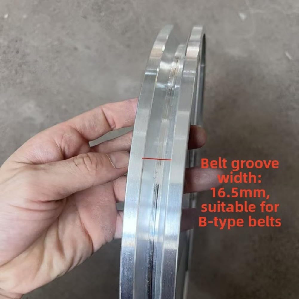 Puleggia del motore del compressore d'aria di 350mm, puleggia di alluminio del metallo del compressore d'aria della cinghia della cinghia della puleggia del volano, parti di ricambio della pompa