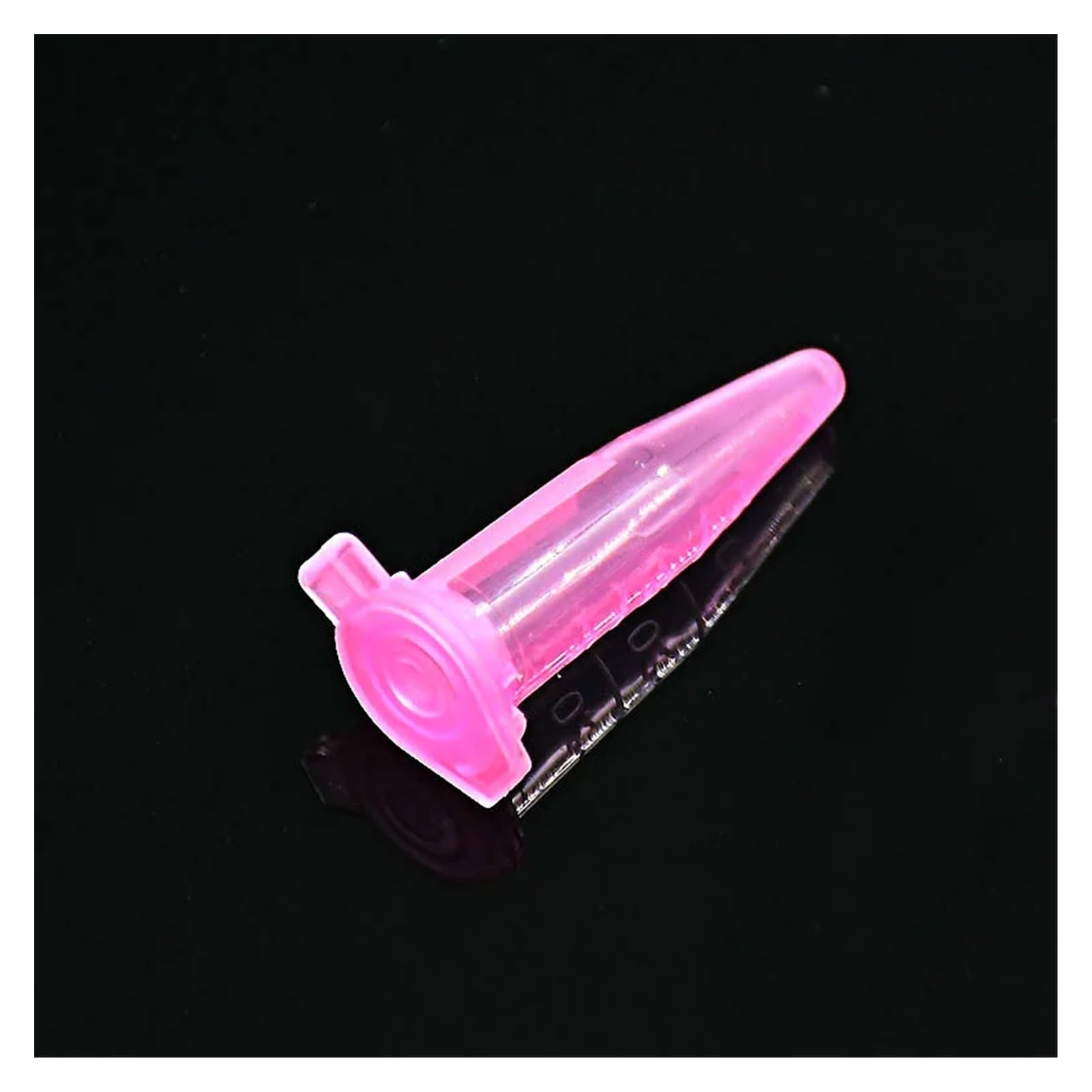 Equipo de Laboratorio Tubo de centrífuga de microtubos, Tubo de PCR de 1,5 ml, Tubo centrífugo de Laboratorio, Punta Inferior, Tubo EP Rosa con Cubierta Cerrada a Escala, 500/PK