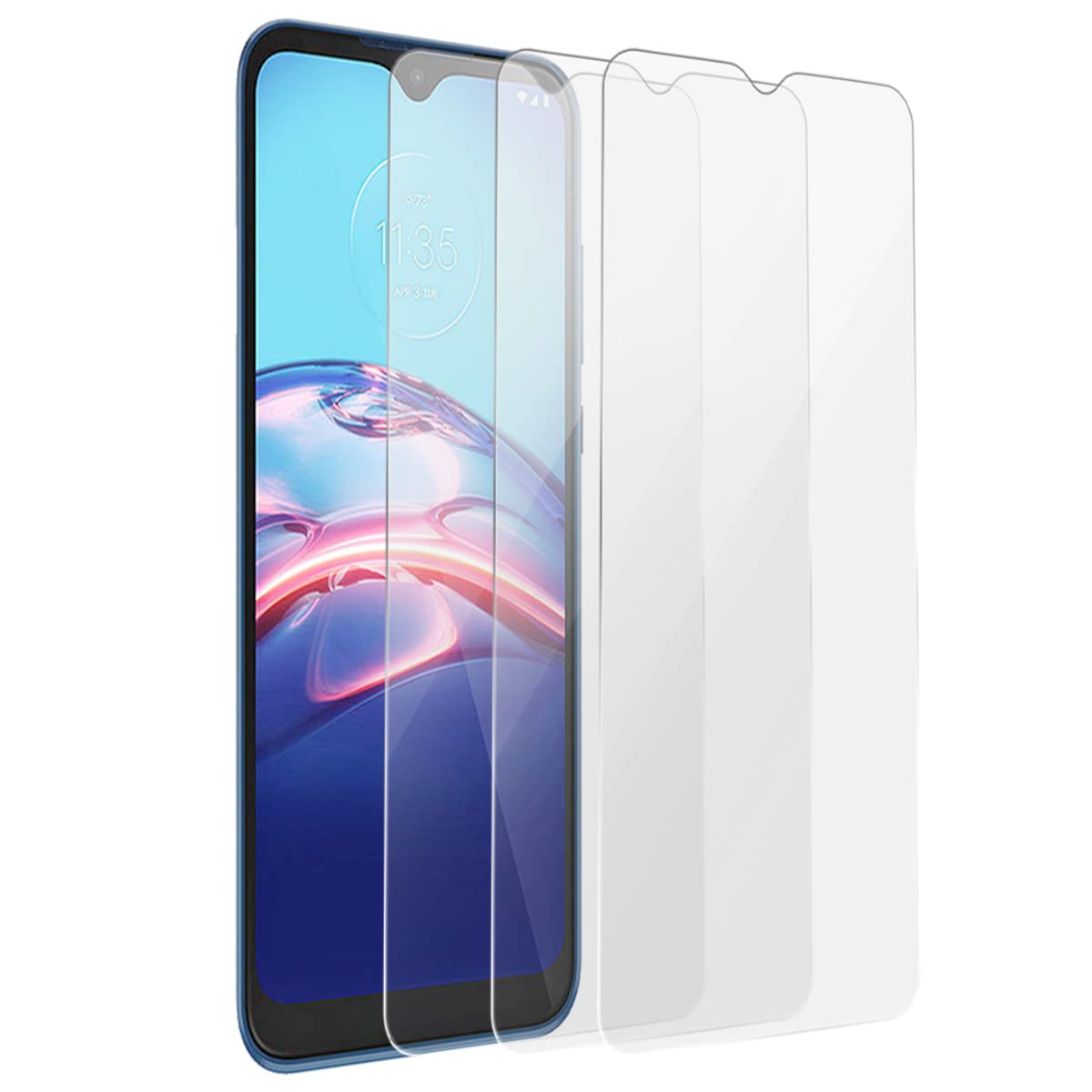 XINXUSONG 3 pcs Screen Protector for Moto E 2020 XT2052-1 / Moto E7 (2020)，Anti-Scratch 9H Hardness Tempered glass Protective Film