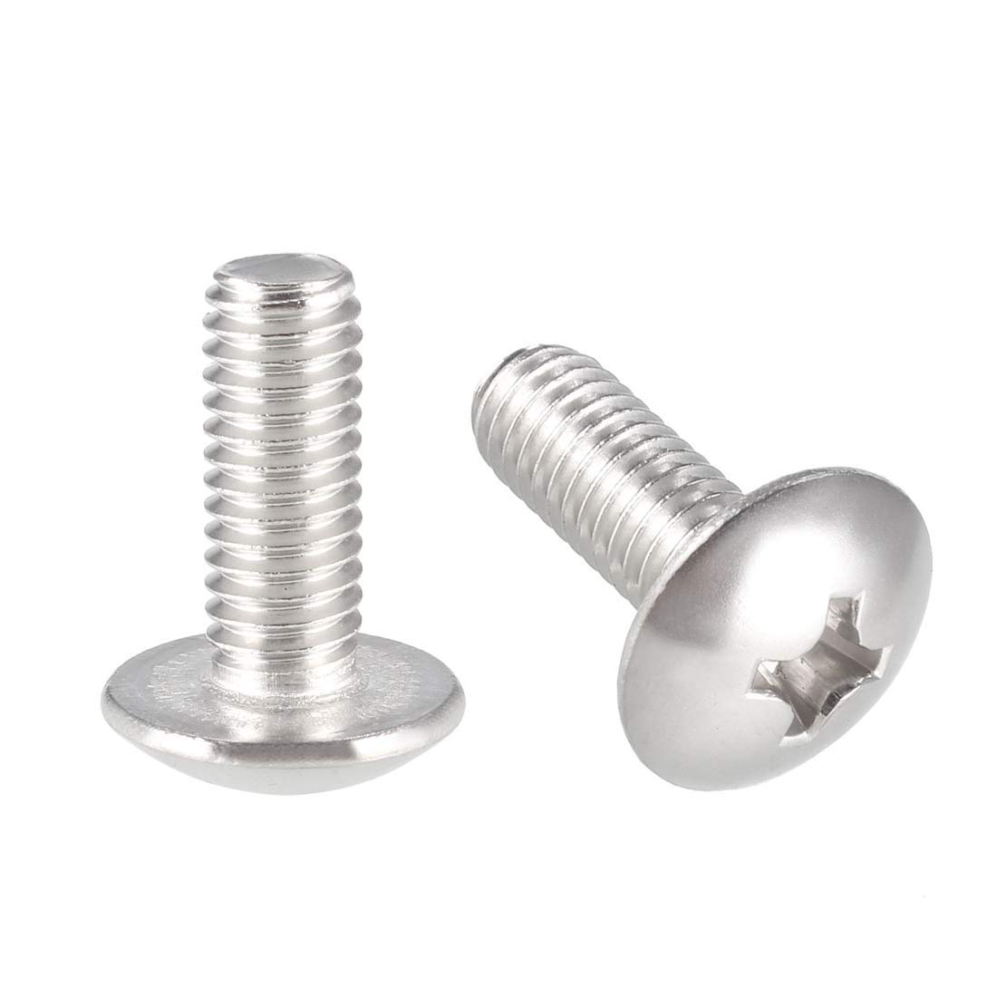 Viti meccaniche, viti a testa bombata Phillips, M6 x 16 mm, acciaio inox 304, viti di fissaggio 20 pezzi