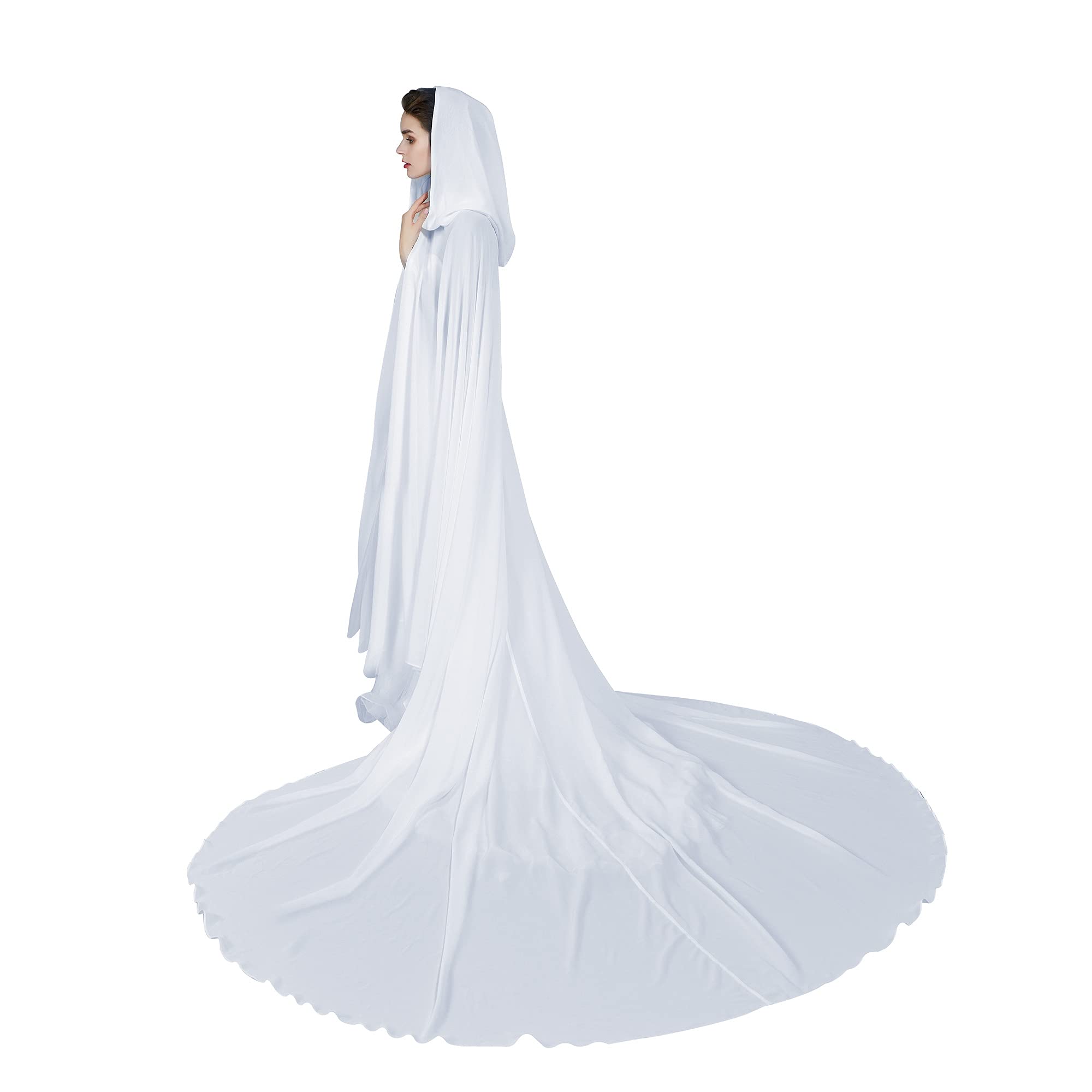 PRECIOSO CAPE IN IVORY SILK CHIFFON – DE LA VALI OFFICIAL