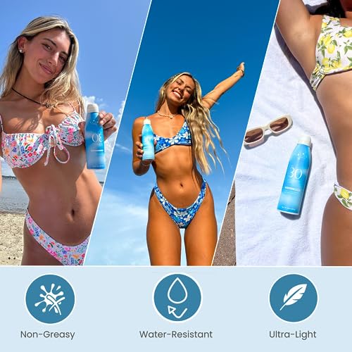 Florida Salt Scrubs Florida Glow Spf 50 Sunscreen Spray- Hawaii 104 Reef Act & Florida Keys Compliant Broad Spectrum Water Resistant Sport Sun Screen thumb #7