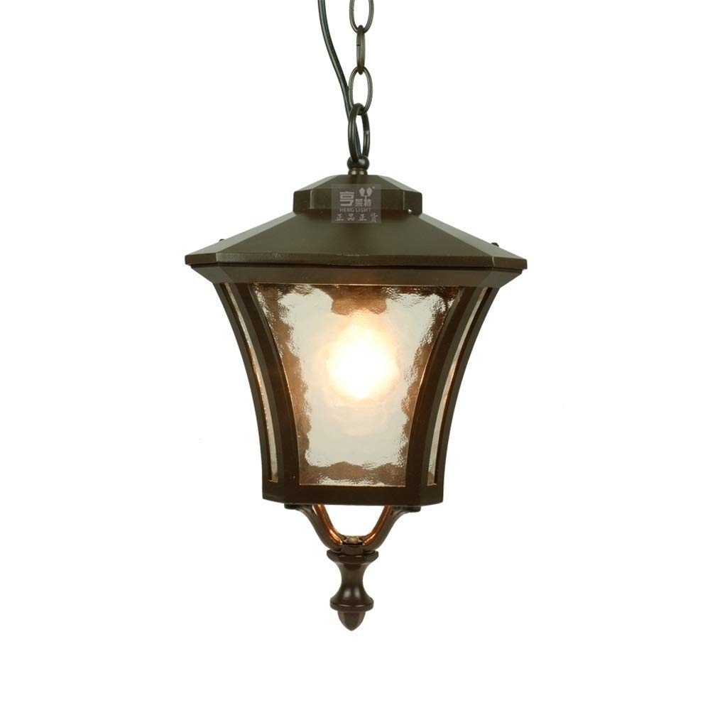 Lampe suspendue exterieure retro pour illuminer votre porche de villa chaleureusement
