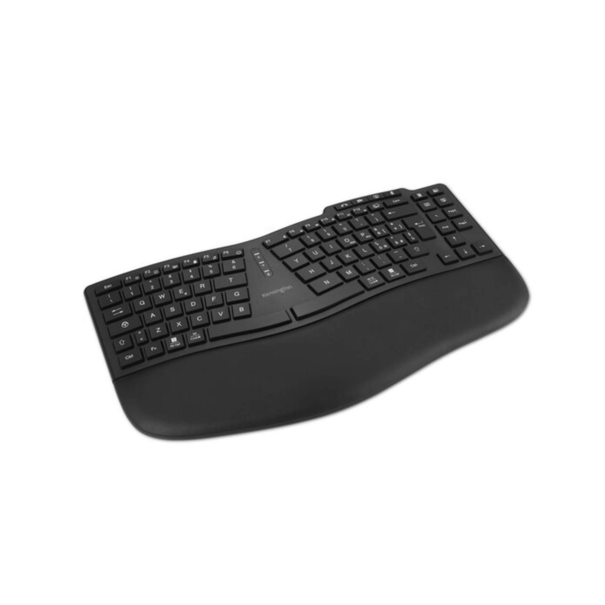 Kensington Pro Fit Ergo KB675 EQ, TKL Rechargeable QWERTY Wireless Keyboard, 2.4 GHz Bluetooth, Compatible with Windows and MacOS, Made of 43% Recycled Post-Consumer Material, K75491IT