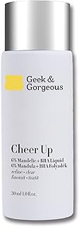 Geek & Gorgeous Cheer Up 6% Mandelic and BHA - liquid exfoliant, for enlarged pores, oiliness, acne and post-acne marks - combination, oily and sensitive skin, 30ml