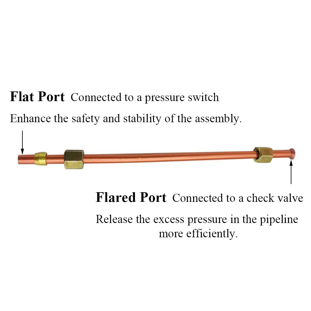 Supertool Air Compressor Exhaust Tube, 6mm Diameter, 800mm Length, Aluminum Plated Copper, 1.5mm Wall Thickness, 1-Pack - Image 4