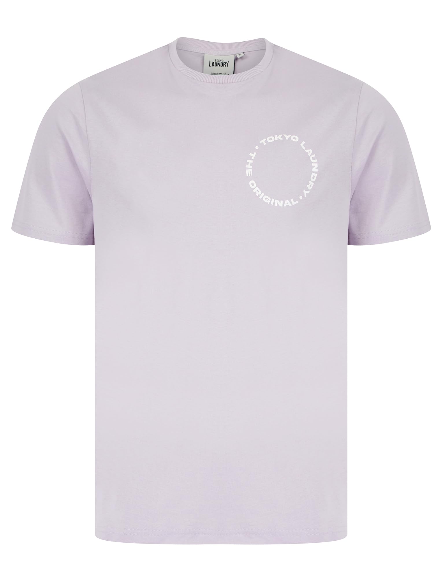 Tokyo Laundry Men's Lilac Breeze 'Kade' Retro Graphic Cotton Crew Neck T-Shirt