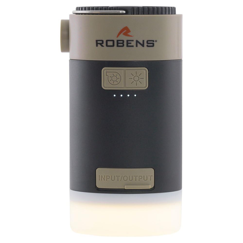 Robens CORNIVAL 3-in-1 Luftpumpe, Lampe, USB-C-Akku, für Erwachsene, Unisex, mehrfarbig, Einheitsgröße