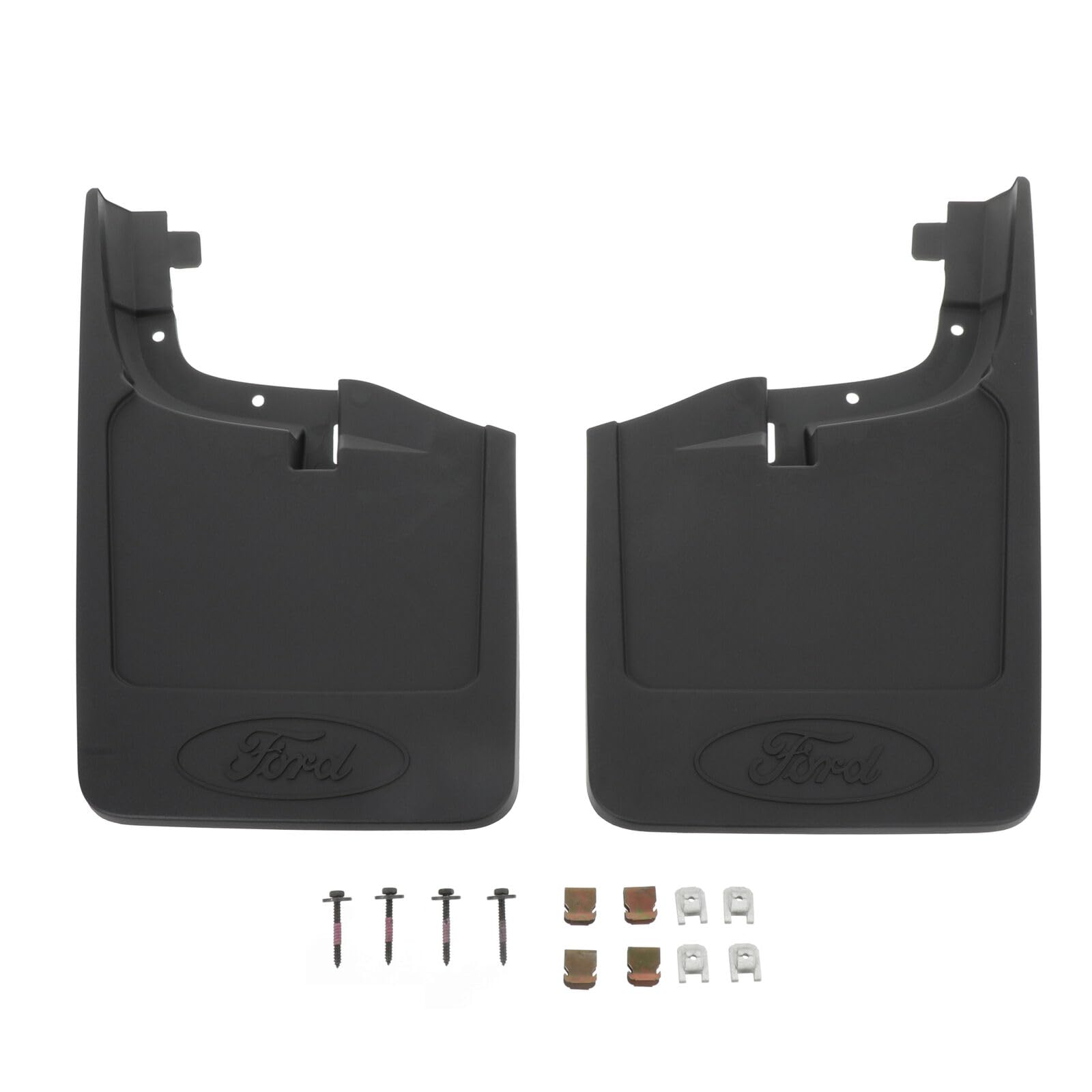 2023+ Super Duty OEM Front Splash Guard Pair for Models Without Wheel-Lip Moldings