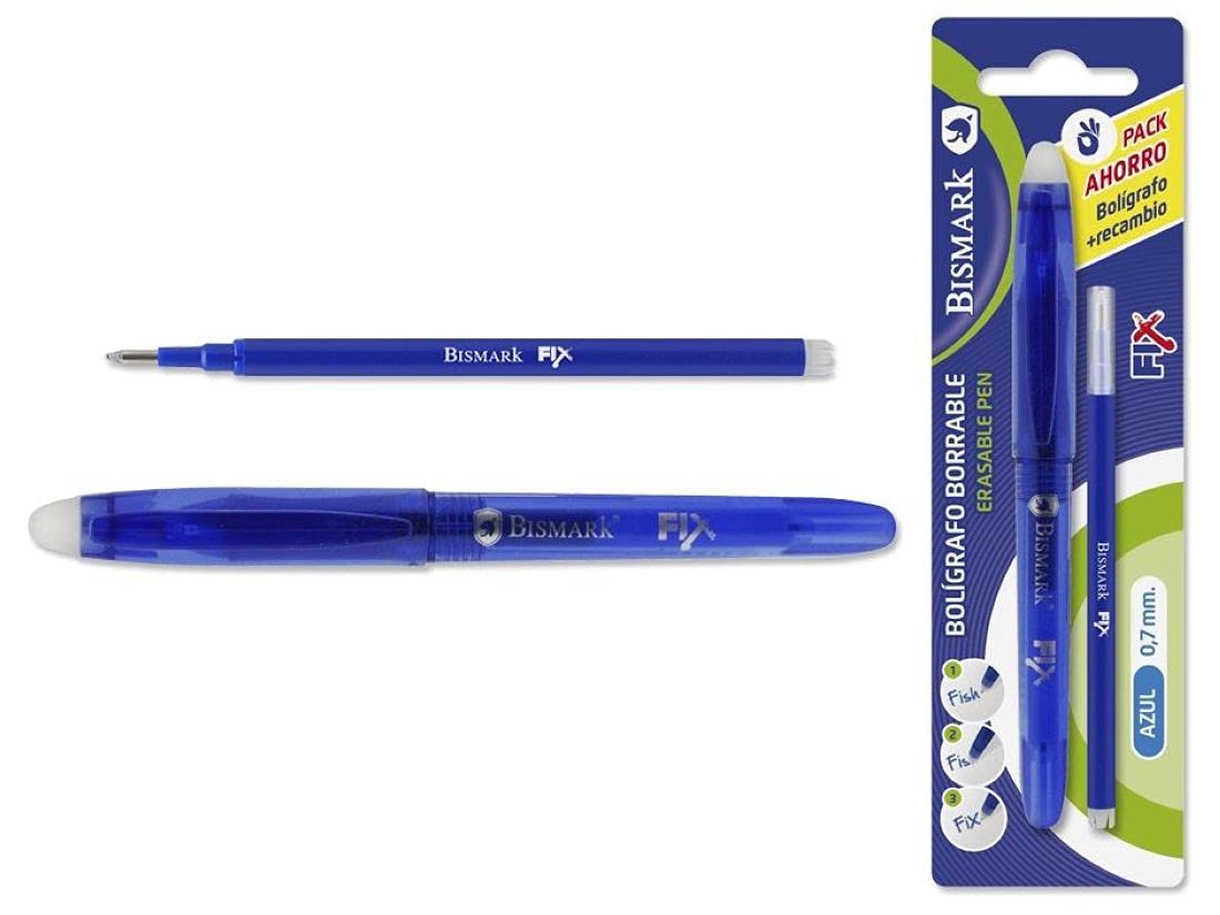 BismarkBlue Erasable Pen with Cap and Refill