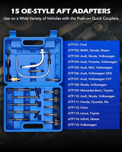 Orion Motor Tech FBA-BBTC004N1 Oil Extractor Pump And Dispenser Tool Kit, 10L Pneumatic Transmission Fluid Bleeder Set thumb #3