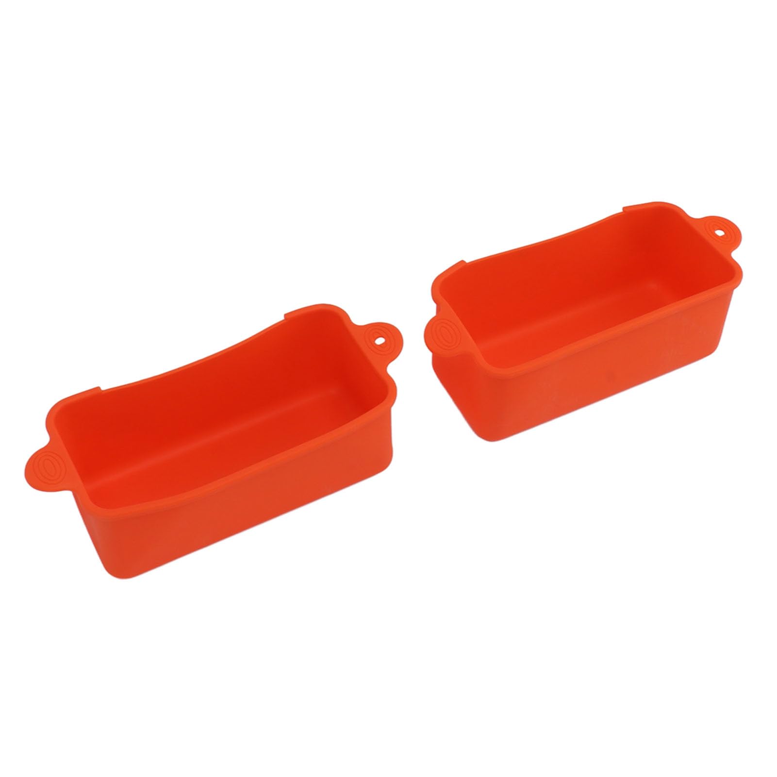 BAOK Reusable Drip Pan Liner, Sturdy Healthy Leakproof Silicone Grease Container Liners for Home Kitchen (Orange)