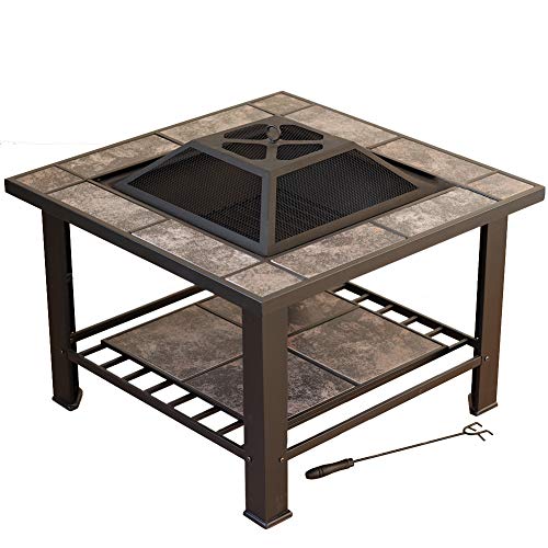 Feuerstelle für den Außenbereich, Grilltisch, Holzkohle-Grill, Heizung, Feuerschale, Innenbereich, Urlaub, Party, Grilltisch