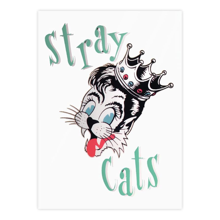 Amazon | クリスタルステッカー ストレイ・キャッツ 防水シール