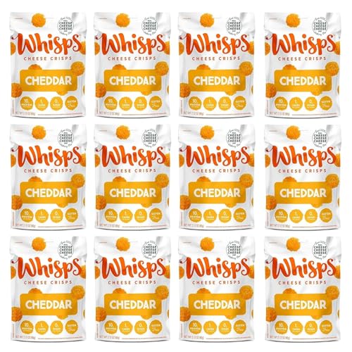 Whi.sps Cheese Whisps Cheddar 2.12 oz (Pack of 12)