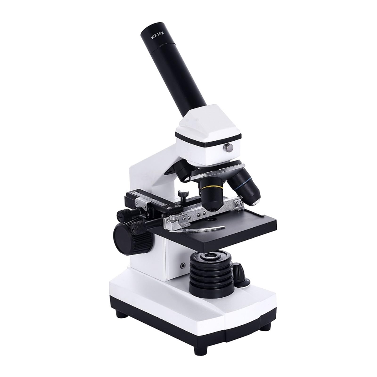 Mikroskop, 640X Biologiczny Mikroskop Monokularowy Dla Studentów Z Oświetleniem LED Matal