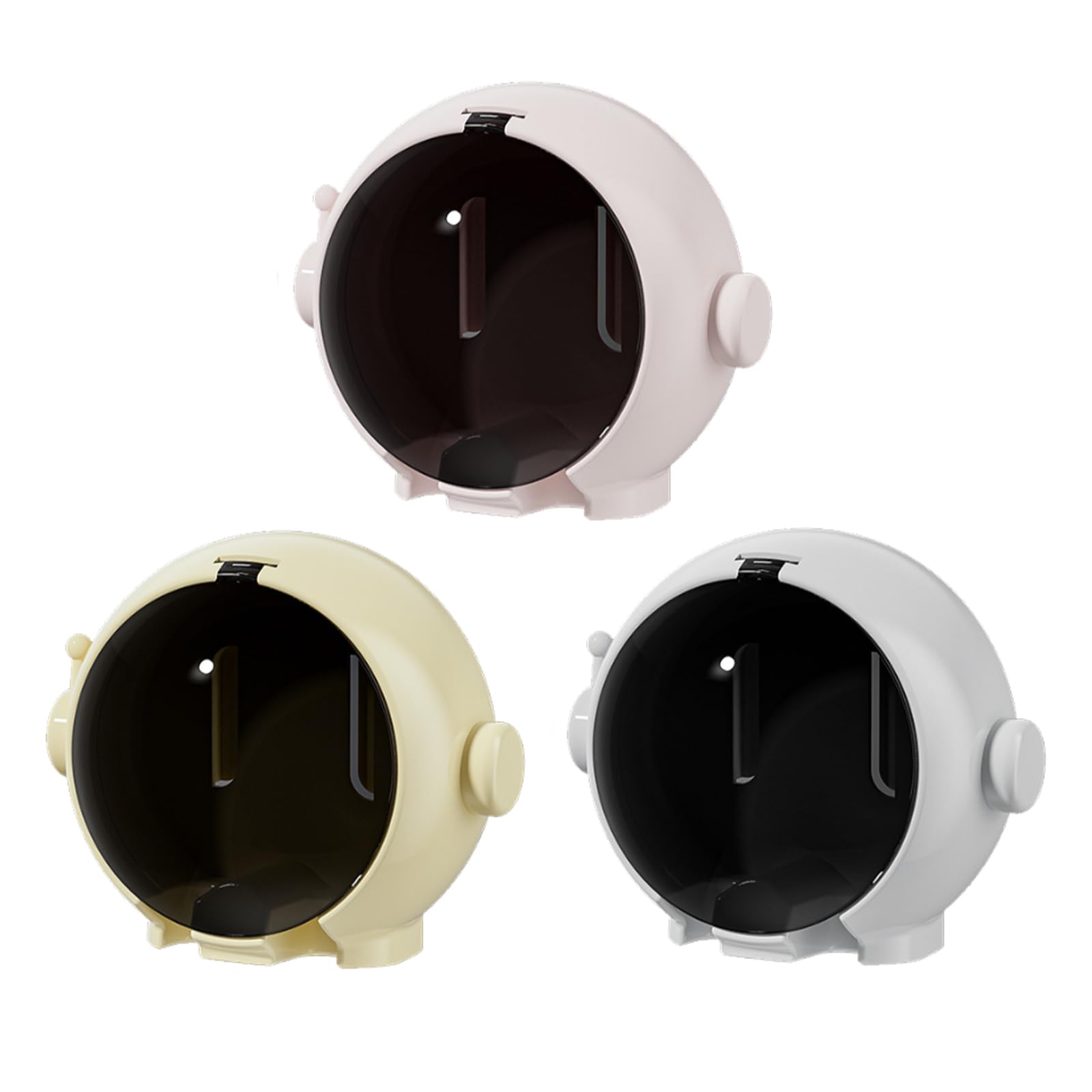 Adhesive Mounted Space Toothbrush Stand Astronaut Wall Toothbrush Holders Bathroom Wall Organizes for Bathrooms Astronaut Designs Storage Rack