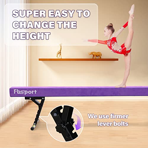 FBSPORT 8ft Adjustable Balance Beam High And Low Floor