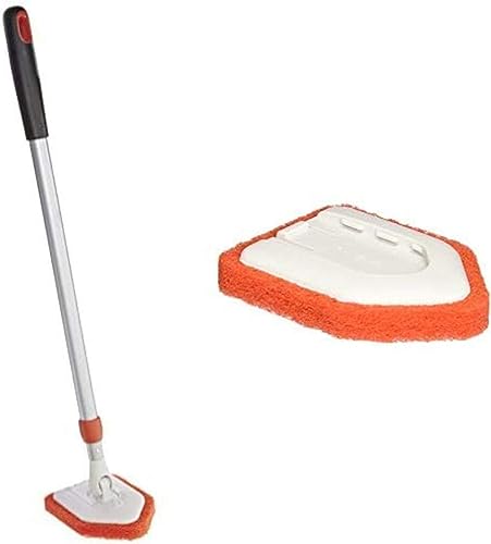 OXO Good Grips - Limpiador extensible para bañera y azulejos con recambio OXO Good Grips para bañera y azulejos