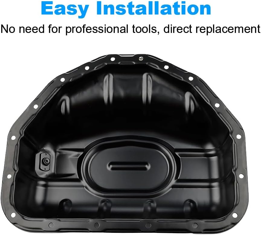 Lower Engine Oil Pan Sump with Drain Plug Compatible with Lexus GS300 3.0L L6 1998-2005, Lexus IS300 2001-2005 Replacement for 12102-46040