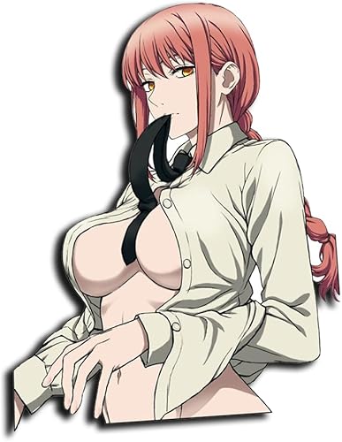 MOTYD - Makima - Calcomanías de coche para anime, sexy, niñas, parachoques, ventana, maletero, motocicleta, accesorios de automóvil, calcomanías de