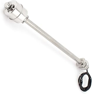 Aexit 200mm Stainless Switches Steel Water Level Liquid Sensor Vertical Foot Switches Float Switch