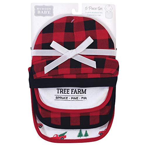 Image of Hudson Baby Unisex Baby Bandana Bibs and Headbands