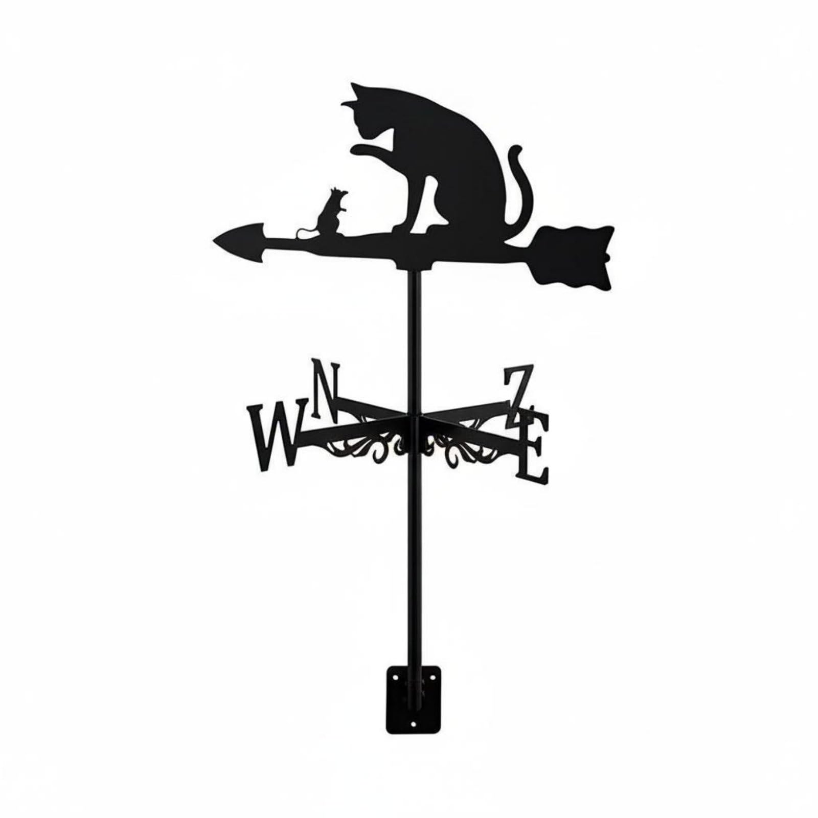 Decorative Cat Weathervane Rust Resistant Metal Wind Vane | Weathervanes-picture-23