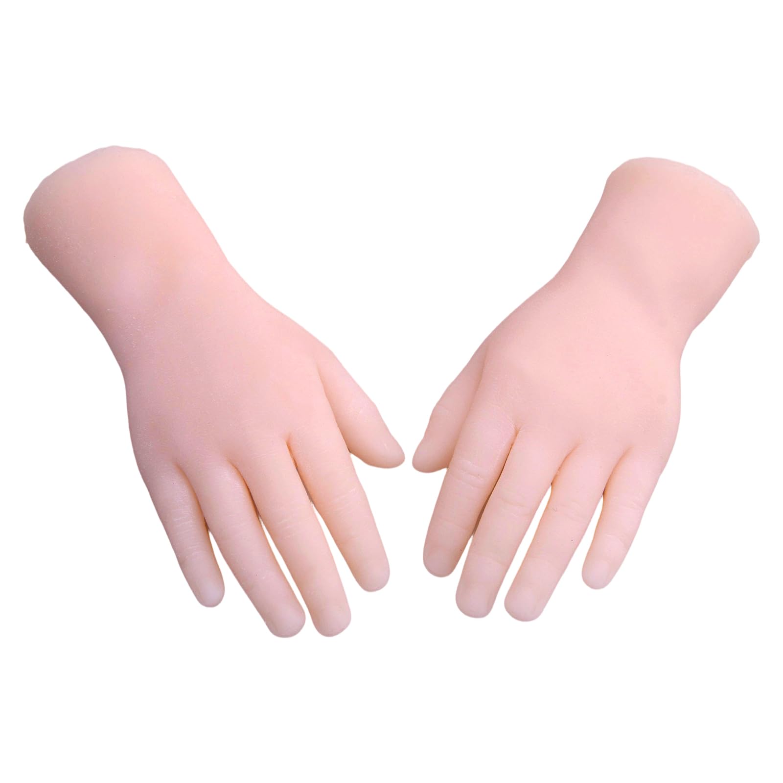 1 Pair Realistic Silicone Child Hand Fake Hand Model Mannequin, Display Jewerly Painting Teaching Art Sketch Halloween Costume Prosthetics