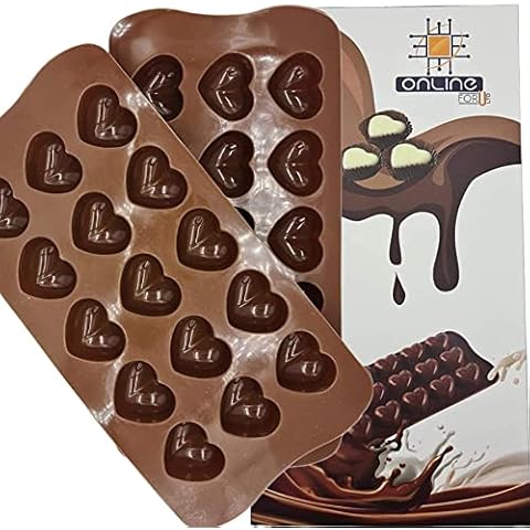 15-Cavity Heart Silicone Mould for Baking Cover