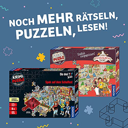 KOSMOS 680794 Story Puzzle: Das kleine Böse Puzzle, 200 Teile, interaktives Puzzle-Abenteuer mit Grusel-Spaß, Lesen - Puzzeln - Rätsel lösen, für Kinder ab 8 Jahre – Bild 8