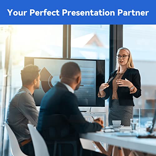 UBUYUONE Presenter, kabelloser Präsentationsfernbedienung, Pointer für Präsentationen, Powerpoint Fernbedienung Präsenter für Windows Computer Mac Laptop, Unterstützt Hyperlink/Lautstärkeregler