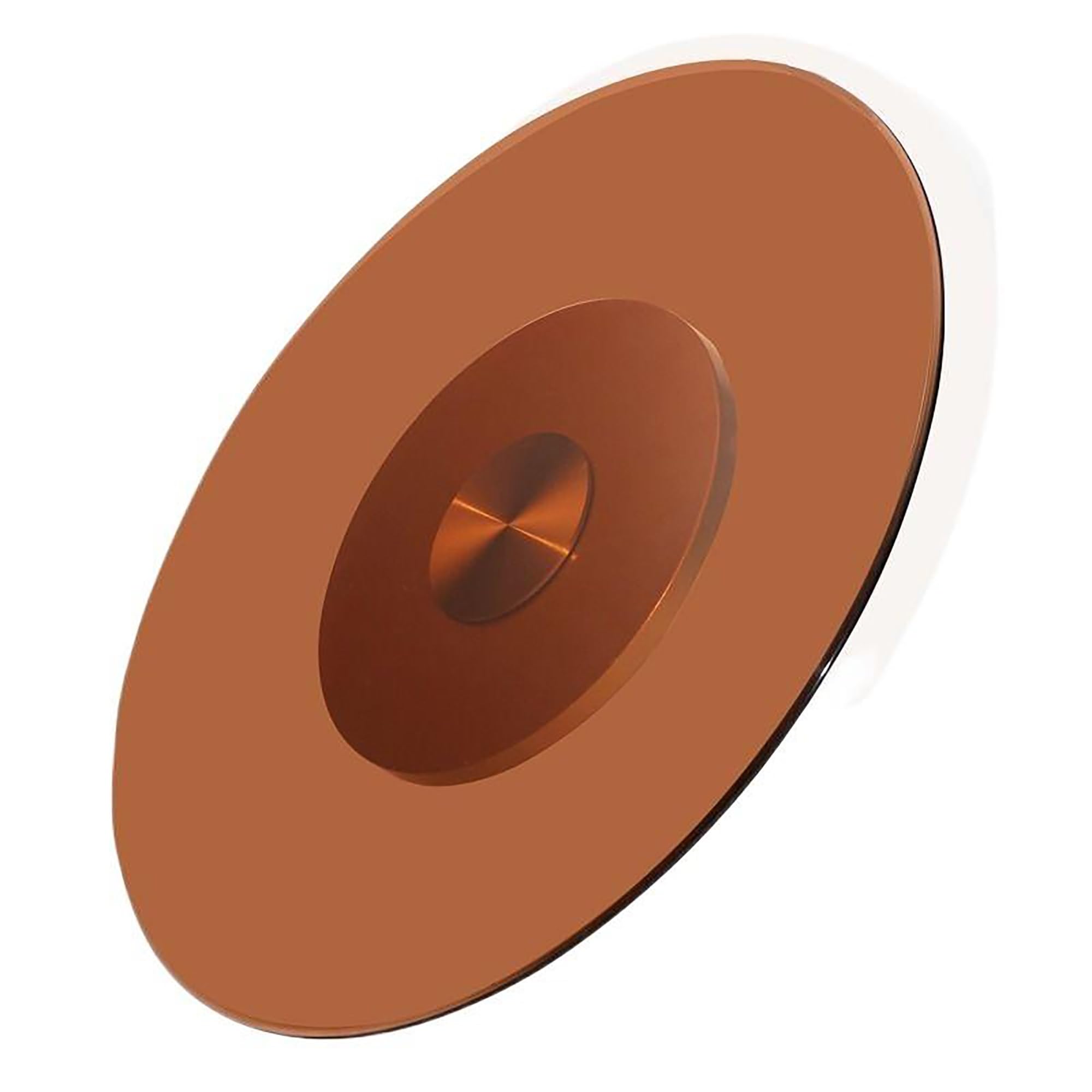 Plateau tournant en verre trempé marron MIRJAI 68 cm, l'élégance sur votre table