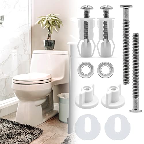 2 Set Universal Toilet Seats Screws and Bolts Toilet Seat Fittings