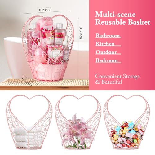 Gift Basket For Women, Mother's Day Gift for Mom Spa Set Lily & Peony Home Spa Set, Beauty Personal Care Set Jojoba Oil, Spa Self Care Kit, Bath Body For Thank You, Birthday, Christmas Gifts for Women - Image 5