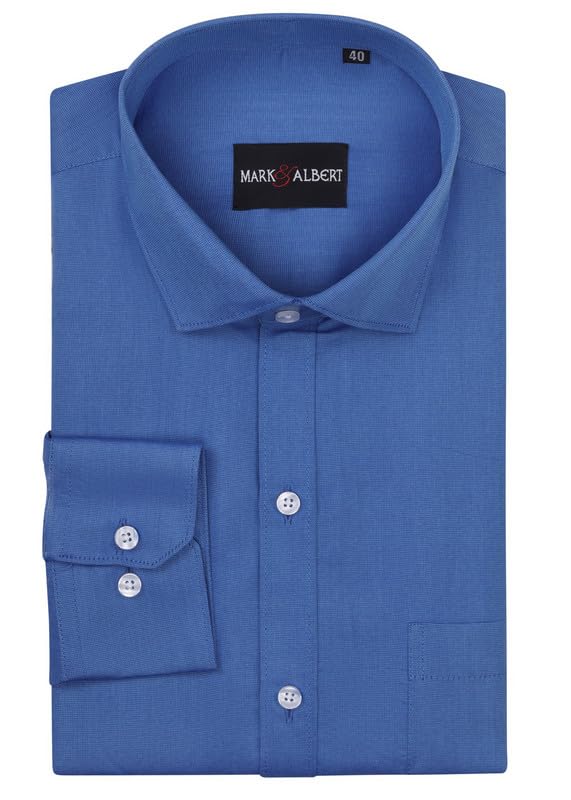 Image of MARK & ALBERT Men's Cotton Formal Shirt