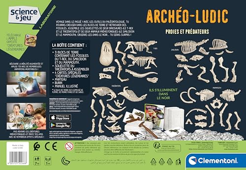 Science et jeu : Archéo ludic : Proies et Prédateurs Phosphorescent Clementoni Jeux - vue 4