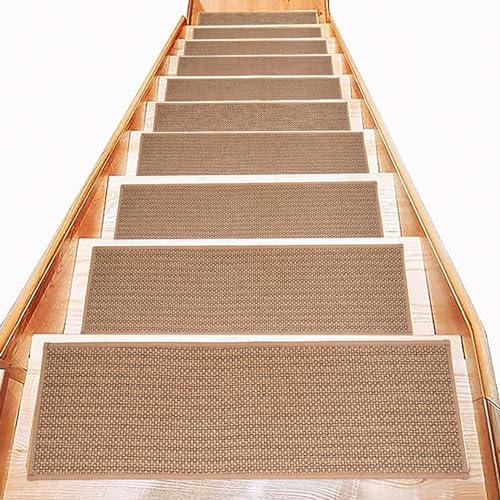 Alfombra antideslizante para escaleras de madera lavable 2