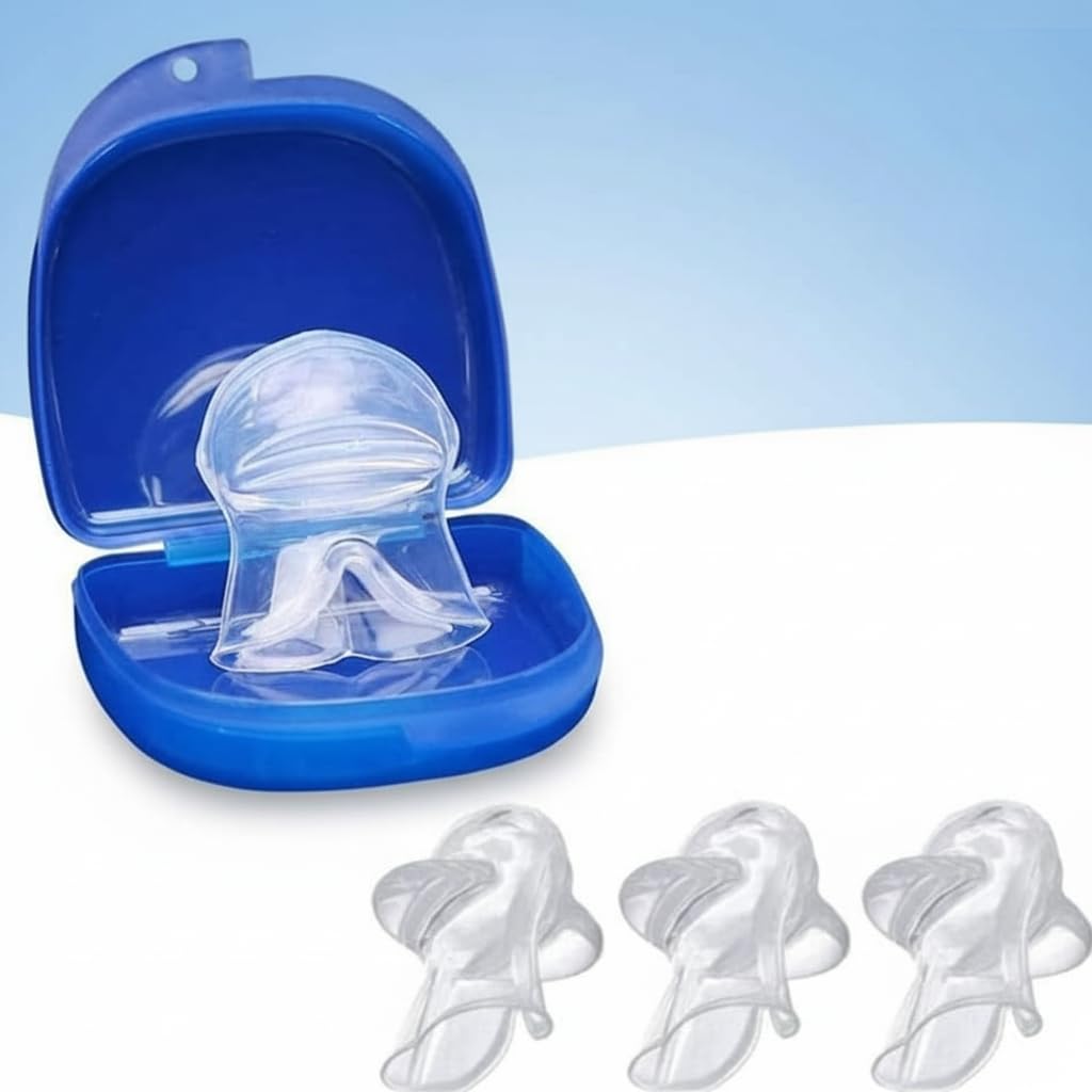 MAKINGTEC 3 Pcs Anti-snoring Tongue Cover Anti-snoring Device, Silicone Tongue Cover Mouth Type Anti-snoring Anti-snoring Device, Give the Family a Better Sleeping Environment, Nostril Stopper