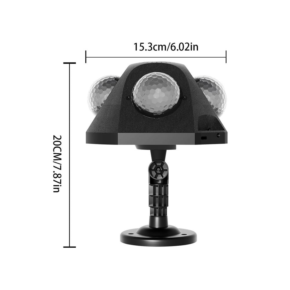 Discokugel-Partylichter für Drinnen und Draußen, DJ-Lichter, Discokugel-Dekoration, Stroboskoplicht für Partys, 4 Discokugeln, Sound, EU-Stecker