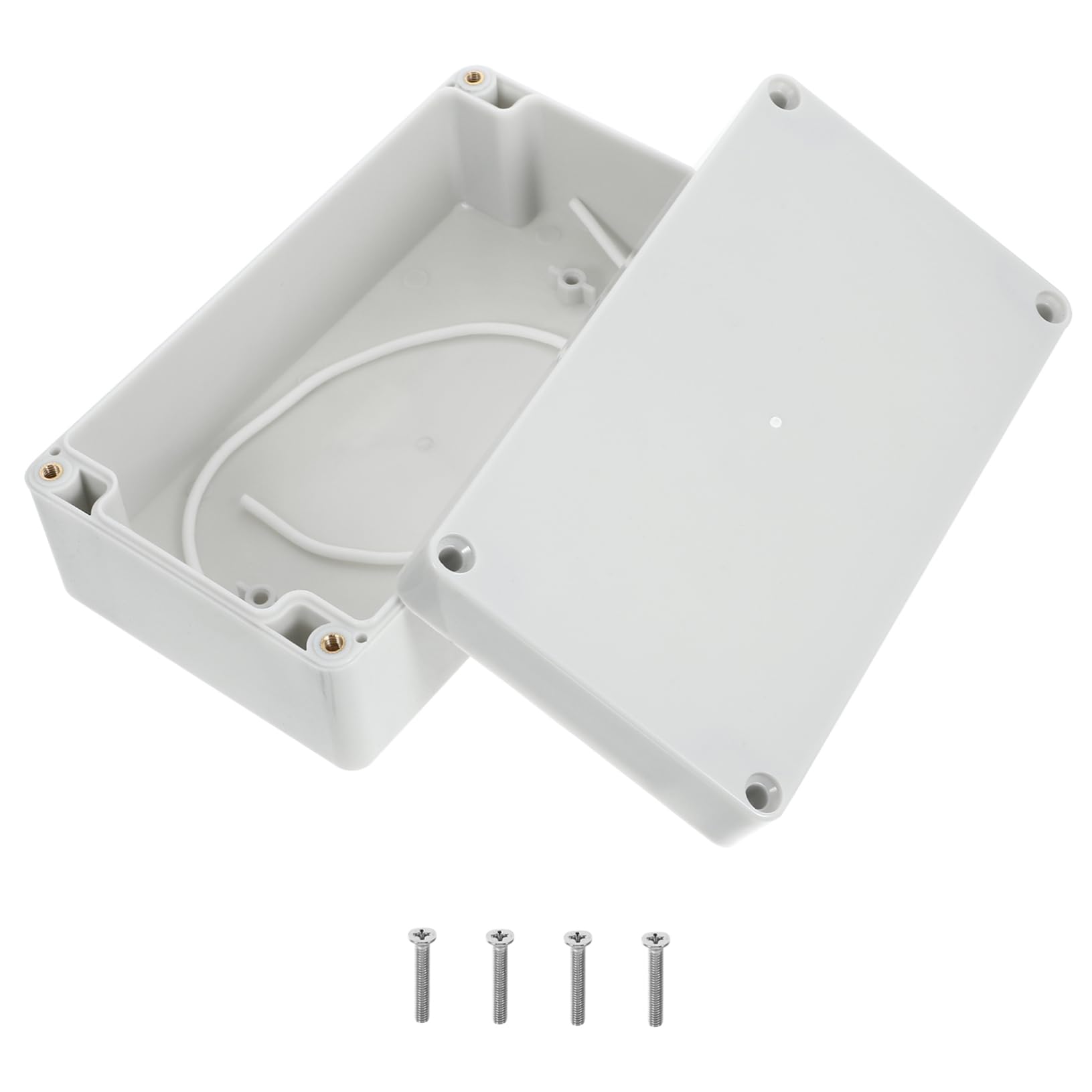 Gatuida Boîte De 4 Pièces Coffret électrique étanche coffret électrique extérieur boitier derivation electrique électriques câble boîte de distribution boîte de disjoncteur f2