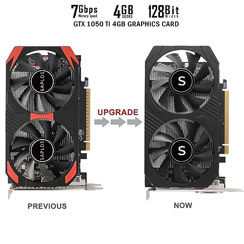 SAPLOS GTX 1050 Ti Scheda Video, 4GB, 128 Bit