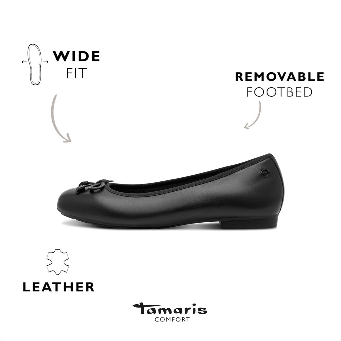 Tamaris Kobiety 8-82102-42Balerinki