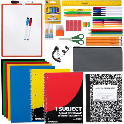 Trail maker 60 Piece Back to School Supplies Kit